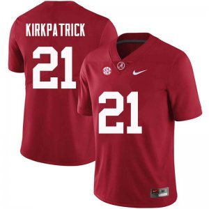 NCAA Men's Alabama Crimson Tide #21 Dre Kirkpatrick Stitched College Nike Authentic Crimson Football Jersey SF17C26VB